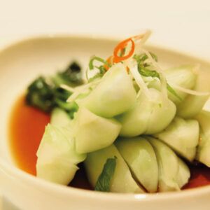 Pak Choi salteado con tofu fermentado